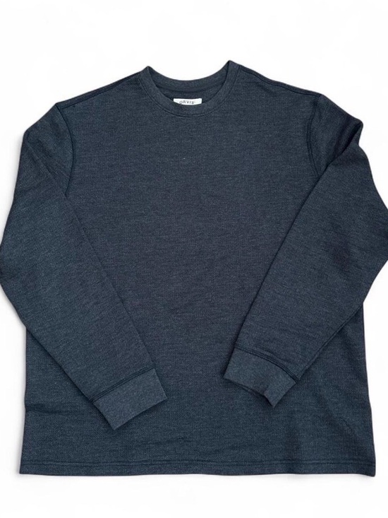 Orvis Other - Orvis Navy Heather Long Sleeve Crewneck Shirt